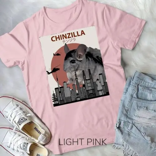 Забавная женская футболка Chinzilla, подарок для любителей шиншиллы, унисекс