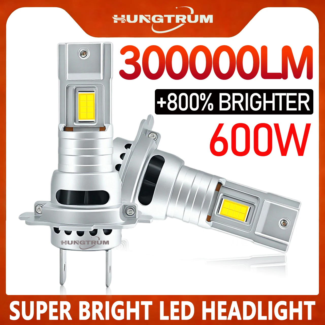 H7 LED 헤드라이트 CANBUS 300000LM 7035 CSP 칩 1:1 미니 사이즈 플러그 앤 플레이 자동차 램프 60...