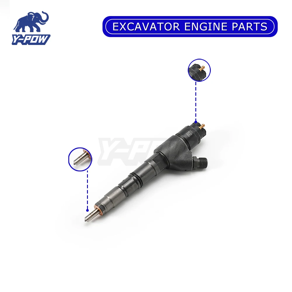 

Отличная деталь двигателя экскаватора, инжектор 0445120066 VOLVO 20798114 04290986 04289311 04291524 для D7E TCD 2013 L06