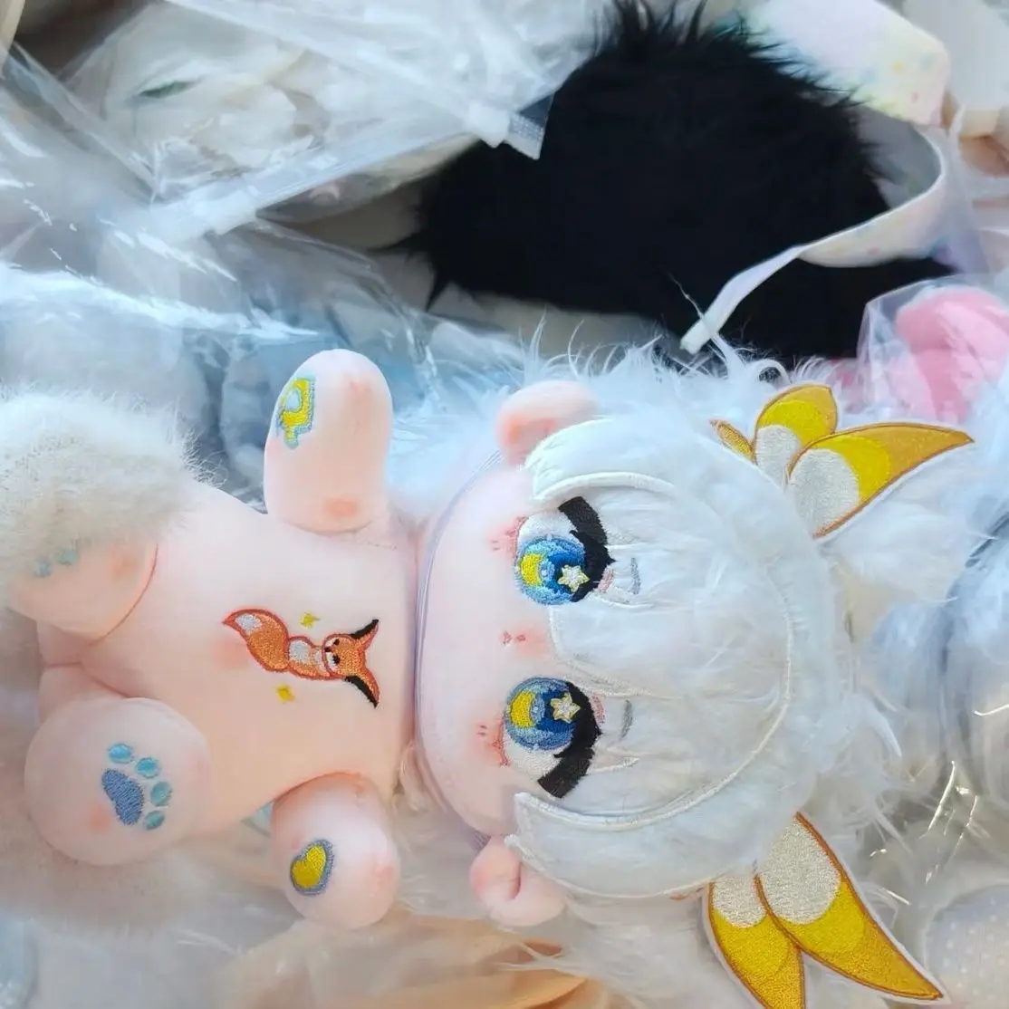 Recheado 20cm jogo anime céu: crianças da luz-shota-personagem traços corpo boneca de pelúcia brinquedo macio vestir-se algodão presente do miúdo