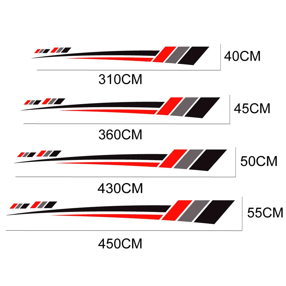 6Pcs/Lot Car Body Stickers Motorhome Stripes Graphics Decals For Peugeot Boxer Citroen Jumper Fiat Ducato Camper Van Accessories