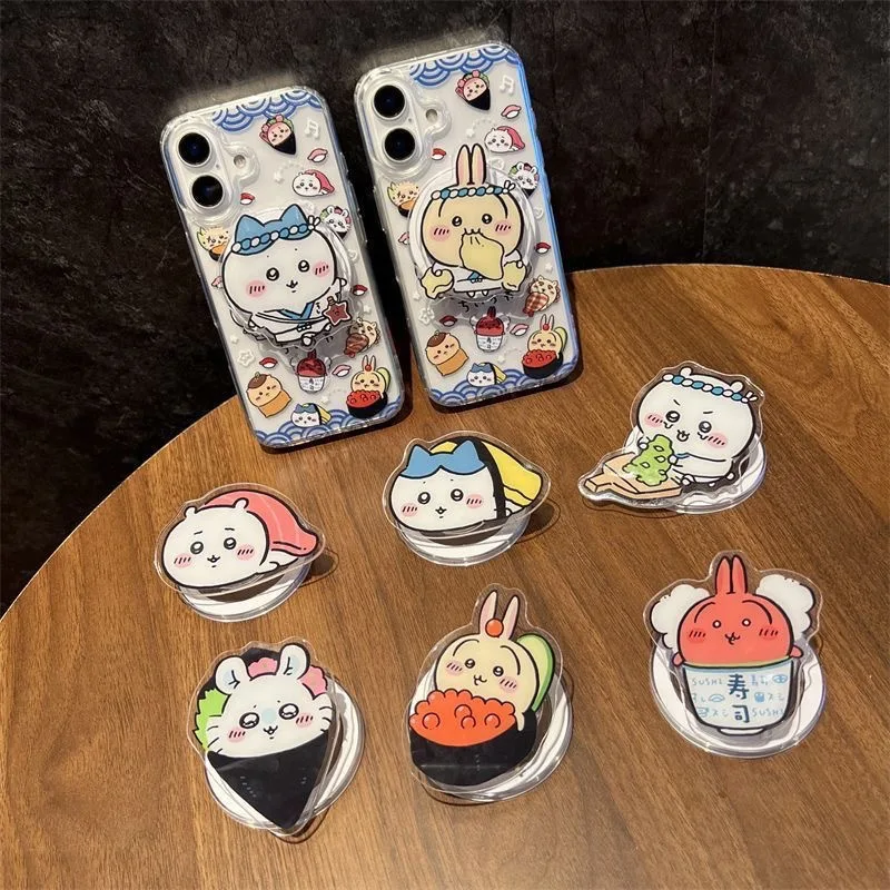 Le nouveau support magnétique Sushi Usagi de Chiikawa est compatible avec MagSafe, il offre une force d'aspiration exceptionnelle et un support de téléphone extensible.