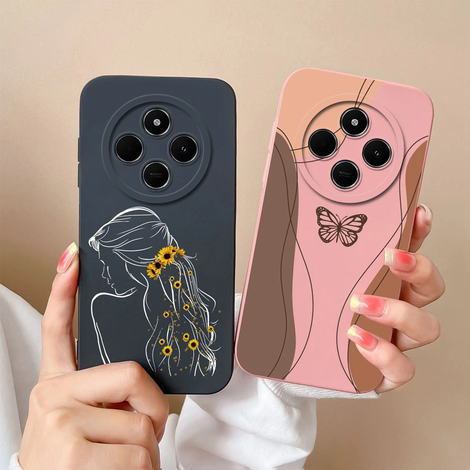 Phone Case For Xiaomi Redmi 14C Pretty Sweet Girls Silicone Soft TPU Protective Phone Cover For Redmi14C Ultrathin Fundas Bumper