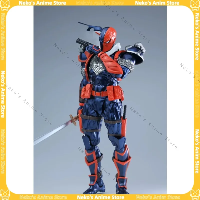 【Auf Lager】Kaiyodo Revoltech Yamaguchi DC Comics Deathstroke Ver 1.5 Actionfigur Anime Modell Desktop Puppe Sammlerstücke Figur