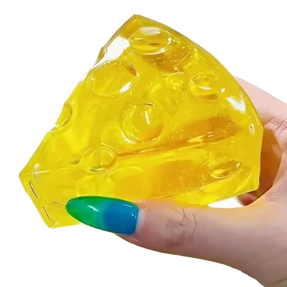 Käse-Zucker Squishy Stressball Langsam Aufsteigendes Fidget-Spielzeug zur Stresslinderung und Angstabbau für Erwachsene und Jugendliche – Detail 1