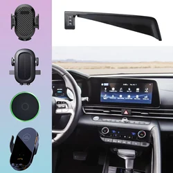 For Hyundai Elantra CN7 2021 2022 2023 2024 Phone Holder Car Magnet Wireless Charging Phone Support MagSafe Car Accessories