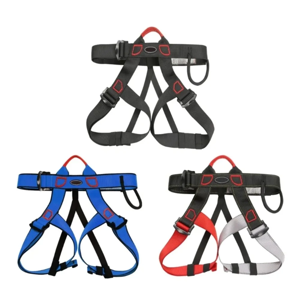 Waist Support Outdoor Sports Harness Strong Stable Rock Climbing Harness Adjustable Safety Climbing Half Body Safety Belt