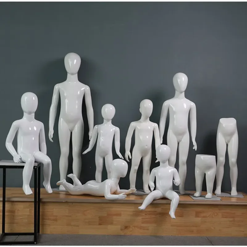 Full Body Children Clothing Mannequin Props Model for Window Display Hangers Kids Apparel Shooting Dolls Shelf Display Stand