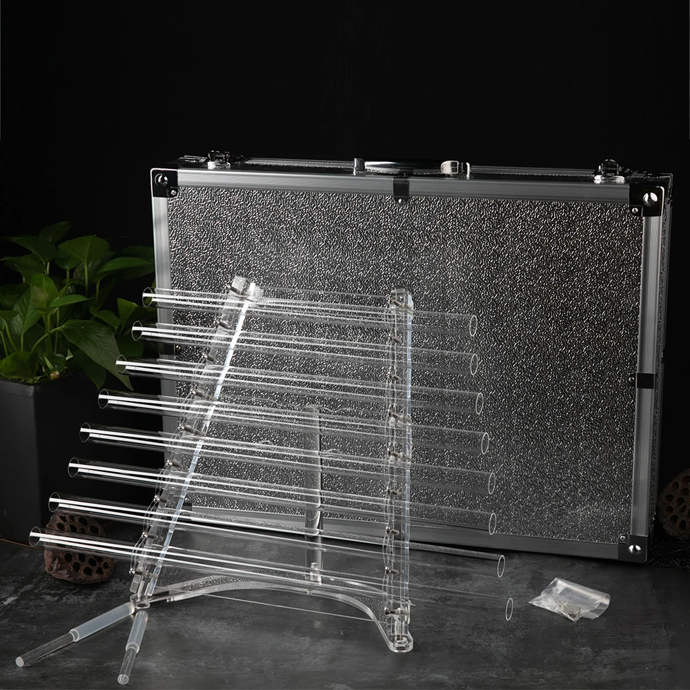 Crystal Singing Harp Quartz Crystal 432hz 440hz Sound Healing  Free  Carry case Musical Instrument