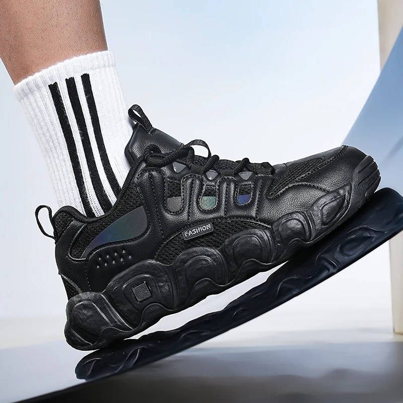 

Men's Shoes 2025 New Autumn Trendy Brand Torre Men's Thick Sole Increased Casual Flow Reflective Sports Running Trendy Shoes