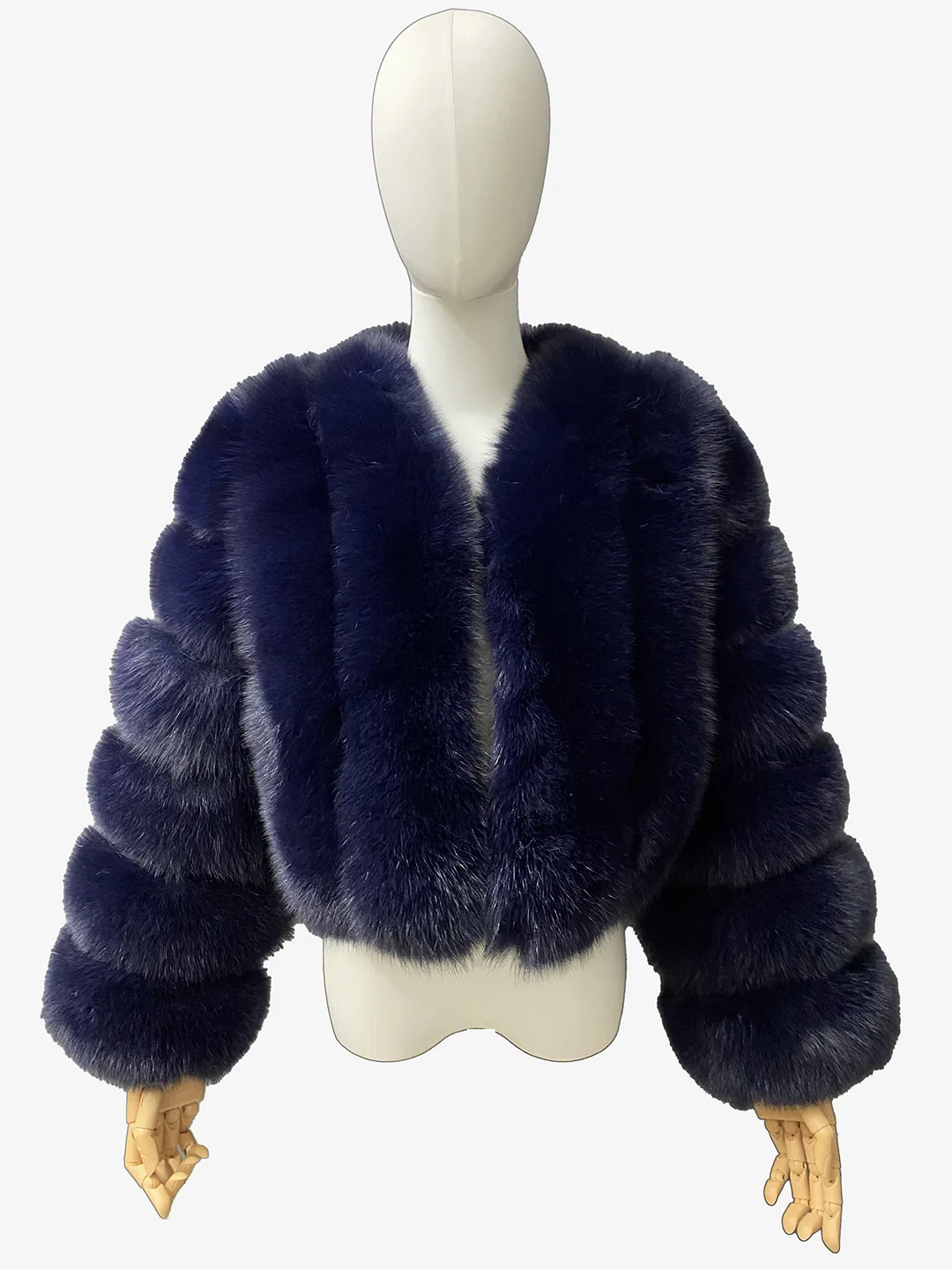 Short Real Fox Fur Coat Women Winter Thick Warm Tilted Strip Genuine Fur Jacket Luxury Collarless Outerwear Multi Colors