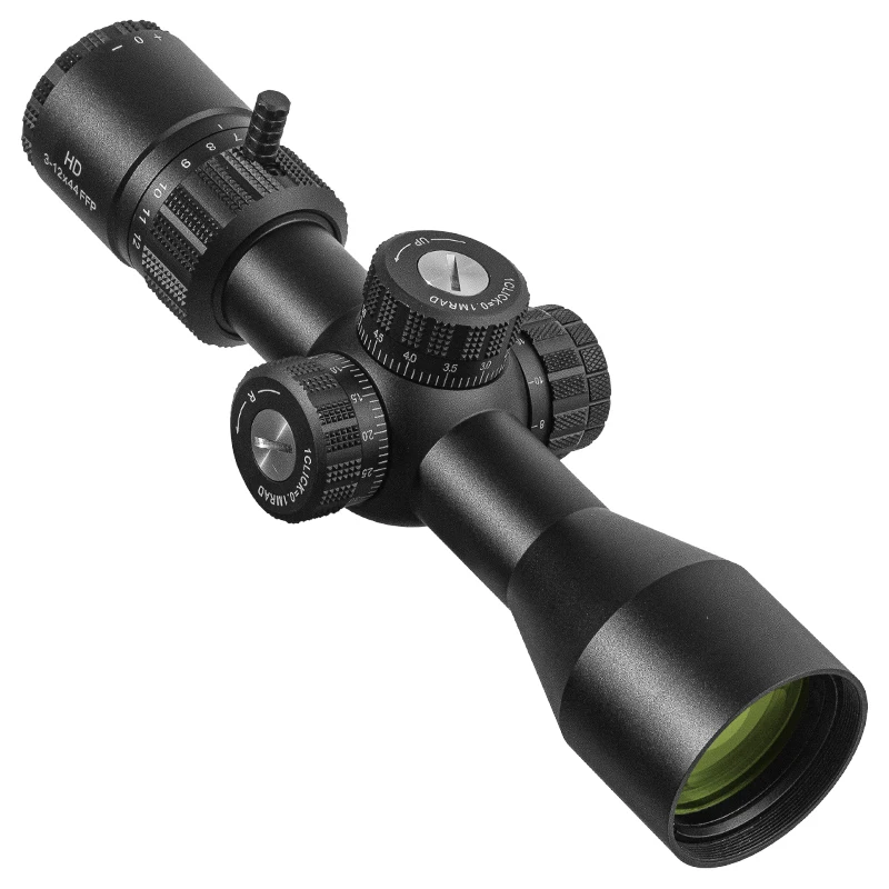 DIANA HD ED-MOA 3-12X44 FFP Scope First Focal Plane Tactical Riflescope R&G Illuminated Reticle Optics Sight