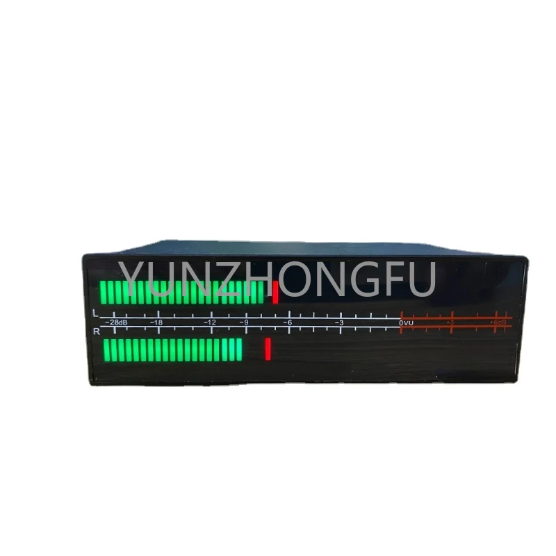 VU56-PRO zweifarbige LED-Stereo-Musik spektrometer Desktop-Rhythmus-Lichtpegel messer 2*56 Bit