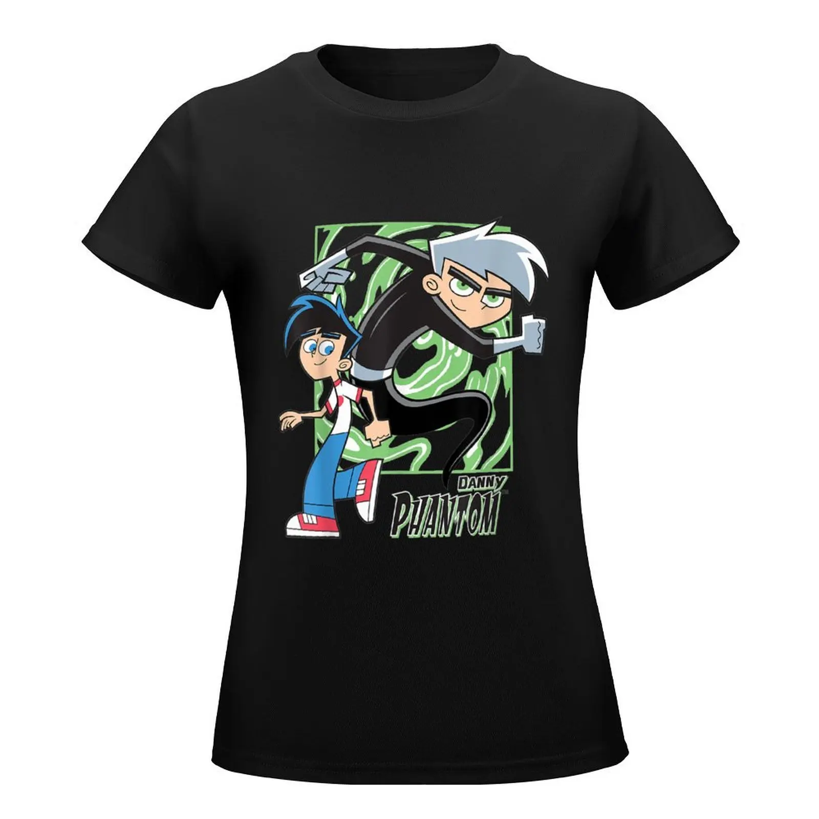 Danny Phantom With Both Danny And Phantom T-Shirt kawaii clothes Short sleeve tee summer tops t shirts for Women loose fit