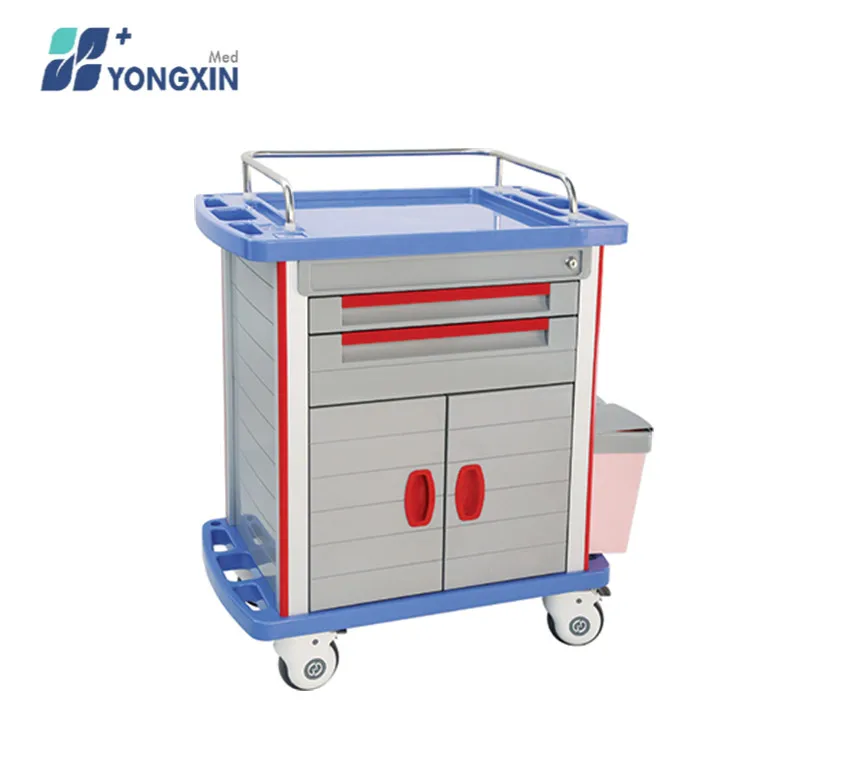 

YX-MT850C CE ISO emergency trolley Hospital furniture Medicine Trolley