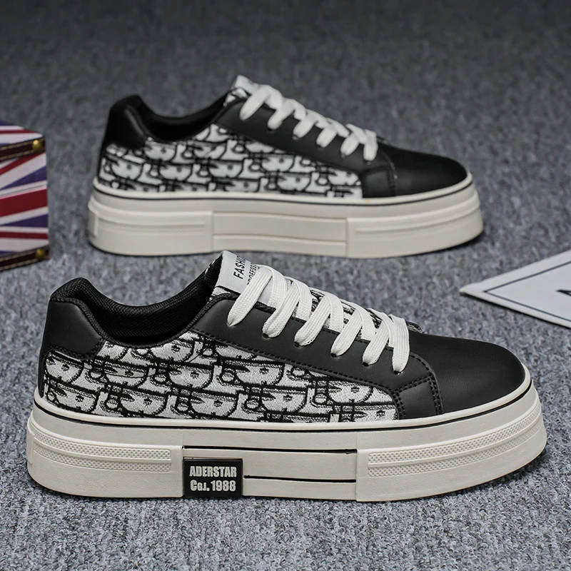 

Hot Sale Luxury Men's Vulcanize Shoes Fashion Casual Sneakers Men Low top Designer Skateboard Shoes for Men Platform Sneakers