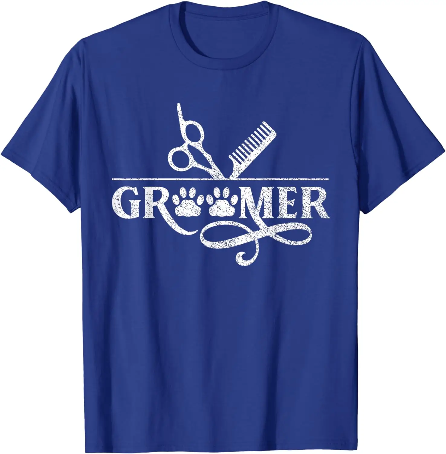 Groomer Salon Grooming Dog Animal T-Shirt for Pet Dog Lover Graphic T Shirts Men Clothing All Seasons Vintage T Shirt