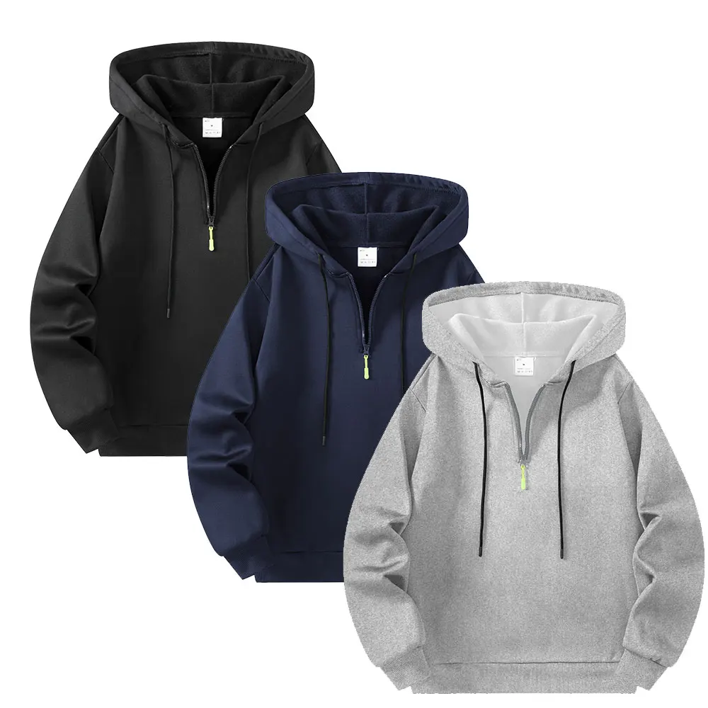 

Men's Half-zip Hoodies Stylish Simple Fashion Spring Autumn Winter Sports Sweatshirt Running Workout Hiking GYM Sportwear