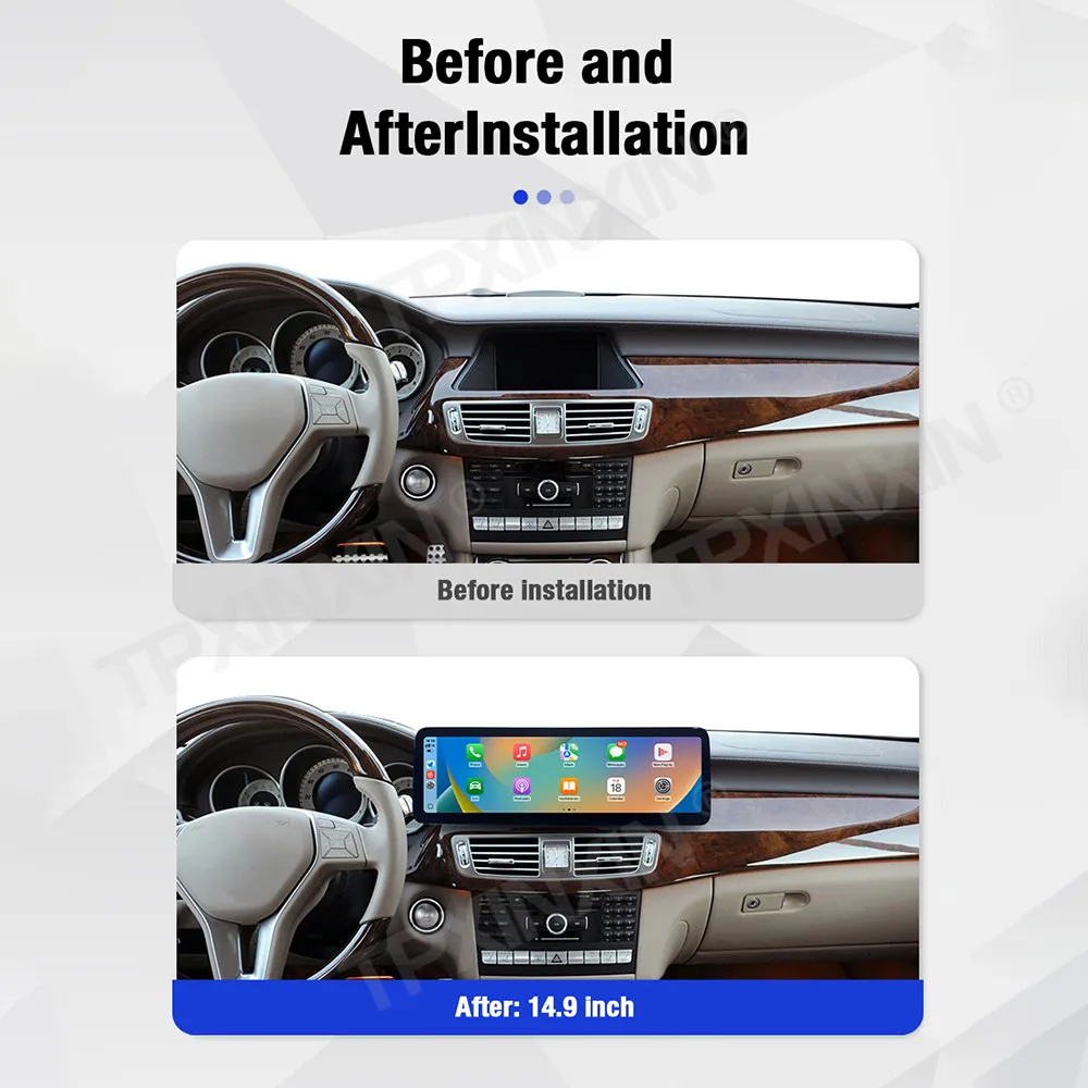 Linux 14.9" Screen For Mercedes Benz CLS 2010-2011 Car Radio Multimedia Player Navigation GPS Stereo Android Auto Carplay view 2