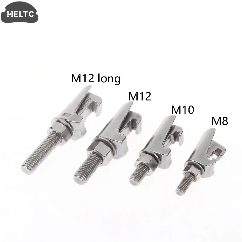 

M8 M10 M12 ISO Double Claw Clamp Vacuum Flange 304 Stainless Steel Vacuum Caliper Screw Quick Mount Type C Clamp Hook Type Bolt
