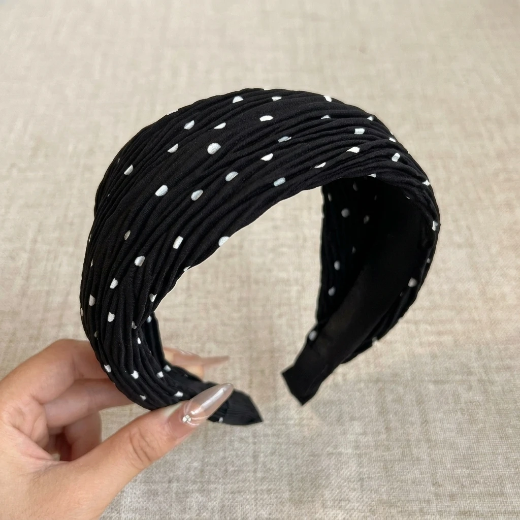 Elegant Decor & Lighting Llc - Women's Wide Hair Band Polka Dot