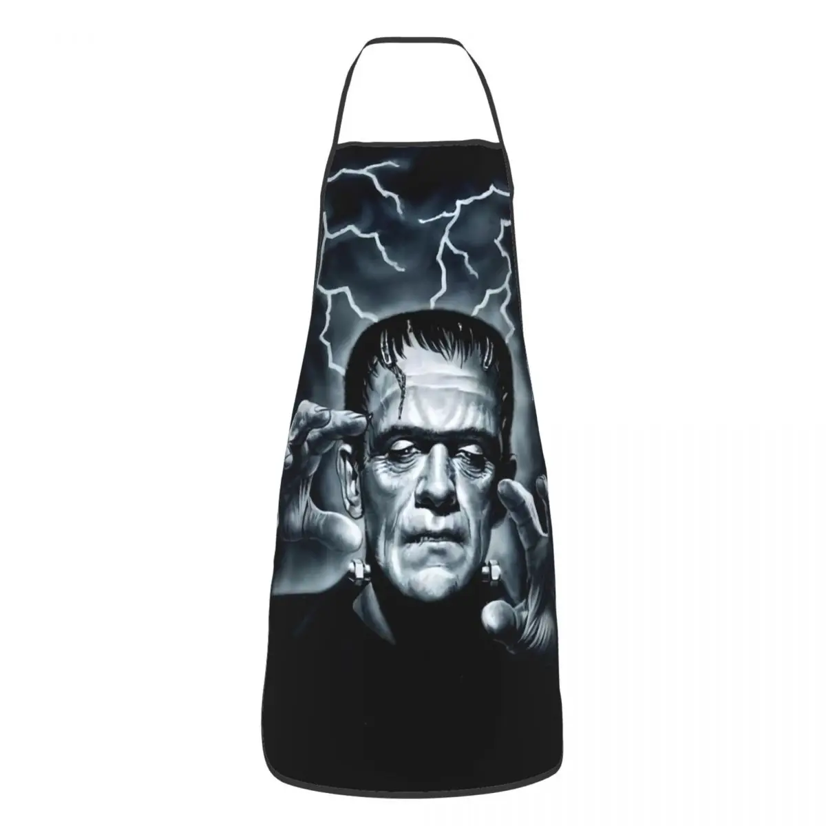 Frankenstein Apron Women Men Unisex Bib Horror Halloween Monster Kitchen Cooking Tablier Cuisine Chef Gardening