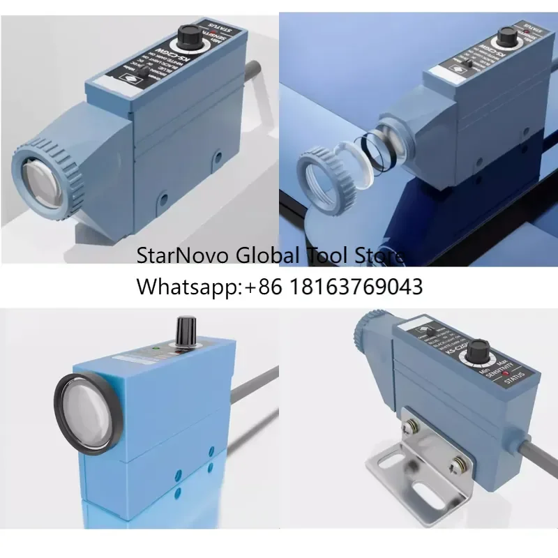 2026 Hot！ KS-C2W Color Mark Sensors for Bag Making Machine Detection Adjustable Colour Sensor with Relay Output