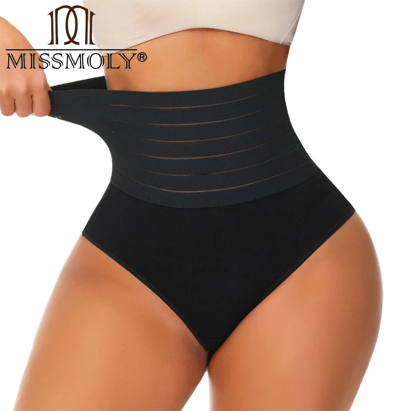 MISSMOLY Womens High Waist Body Shaper Control Panties Tummy Control Flat Belly Butt Lifter Shapewear Briefs Slimming Underwear