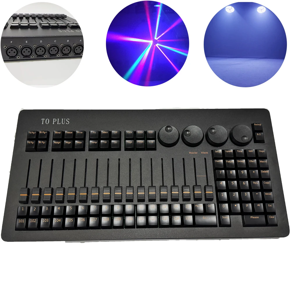 

Mini T0 Plus Sliding Fader Mobile Command Wing DJ Lighting Console on PC Controller M2 with Carry Bag for MA Light Software