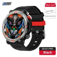 LOKMAT ZEUS 5 PRO Flashlight Smart Watch Bluetooth Calls Watch Waterproof Fitness Tracker Message Push Smartwatches for Phone