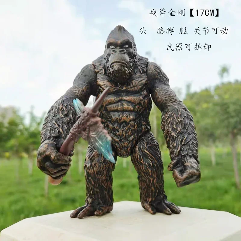 2024 New Godzilla VS King Kong Action Anime Figurie Large Godzilla King Ghidorah Soft Glue Monster Doll Model Ornaments Toys