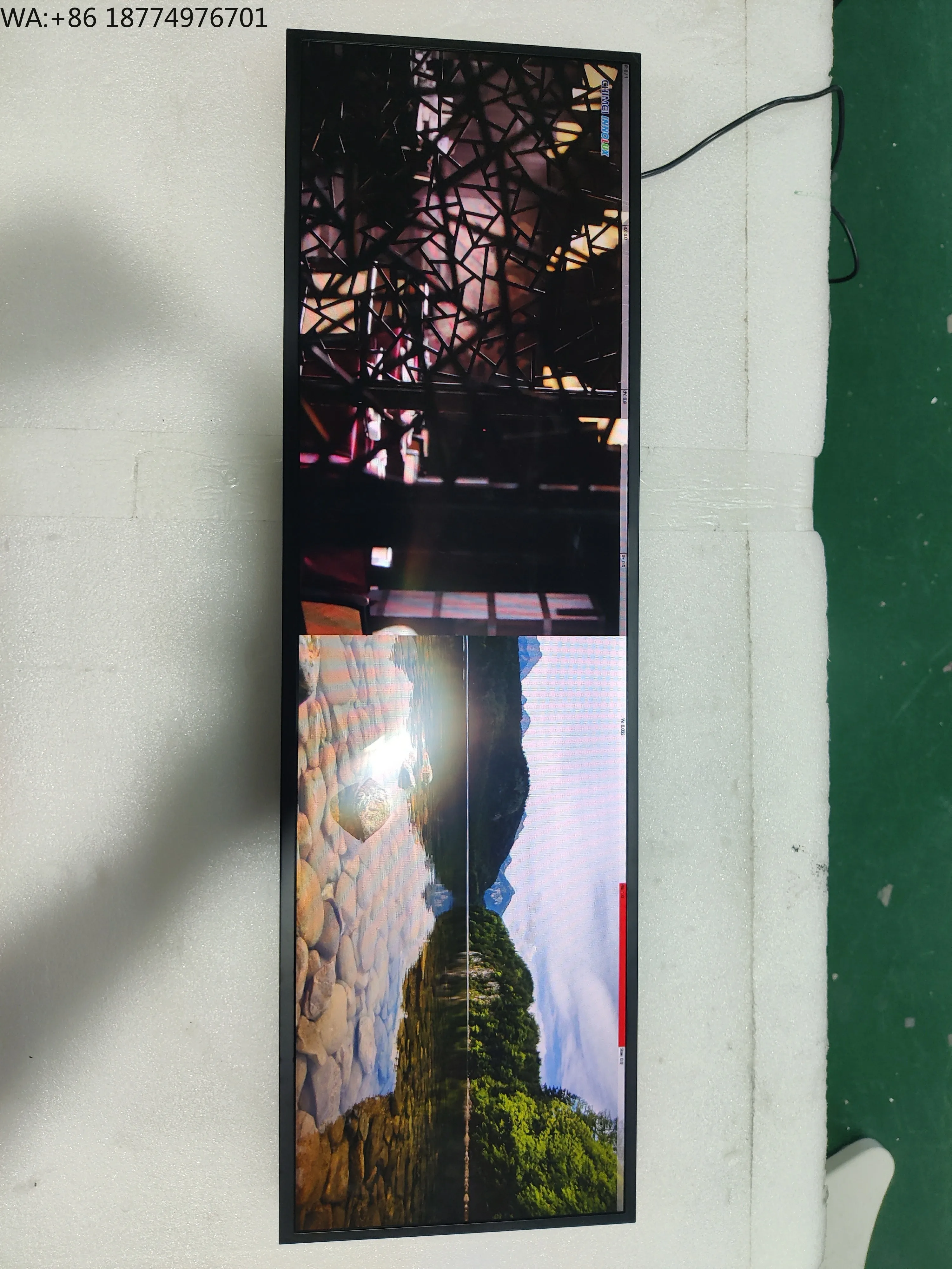 

Indoor LCD Bar Type 23.1 29 37 Inch Custom Strip Panel Commercial Advertising Media Player Android Stretch Bar LCD Display