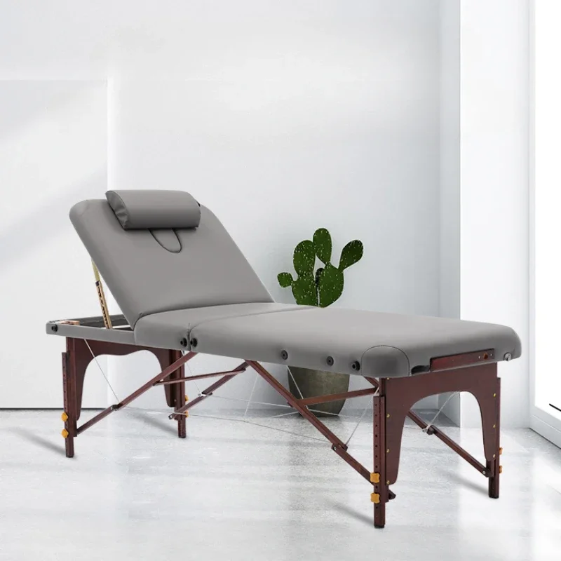 Folding Massage Bed Professional Lit Pliant Equipment Table Pilates Chair Chiropractic Tattoo Beauty Thai Portable Beds Salon