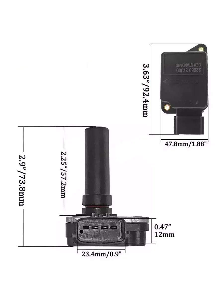 2268037J00 MAF Sensor AFM for Nissan PATROL 4.2 Petrol TB42E 1992-1997 Safari 22680-37J00 AFH70-05 AFH7005 AFM016 AFM-016