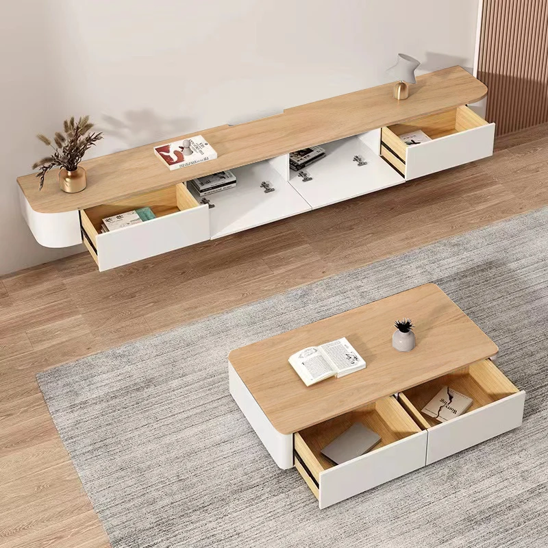 طاولة تلفزيون أثاث للتلفزيون ومركز الترفيه المنزلي وغرفة المعيشة وغرفة التلفزيون وشاشة وحدة تحكم الوسائط بقاعدة الناهض Homcom