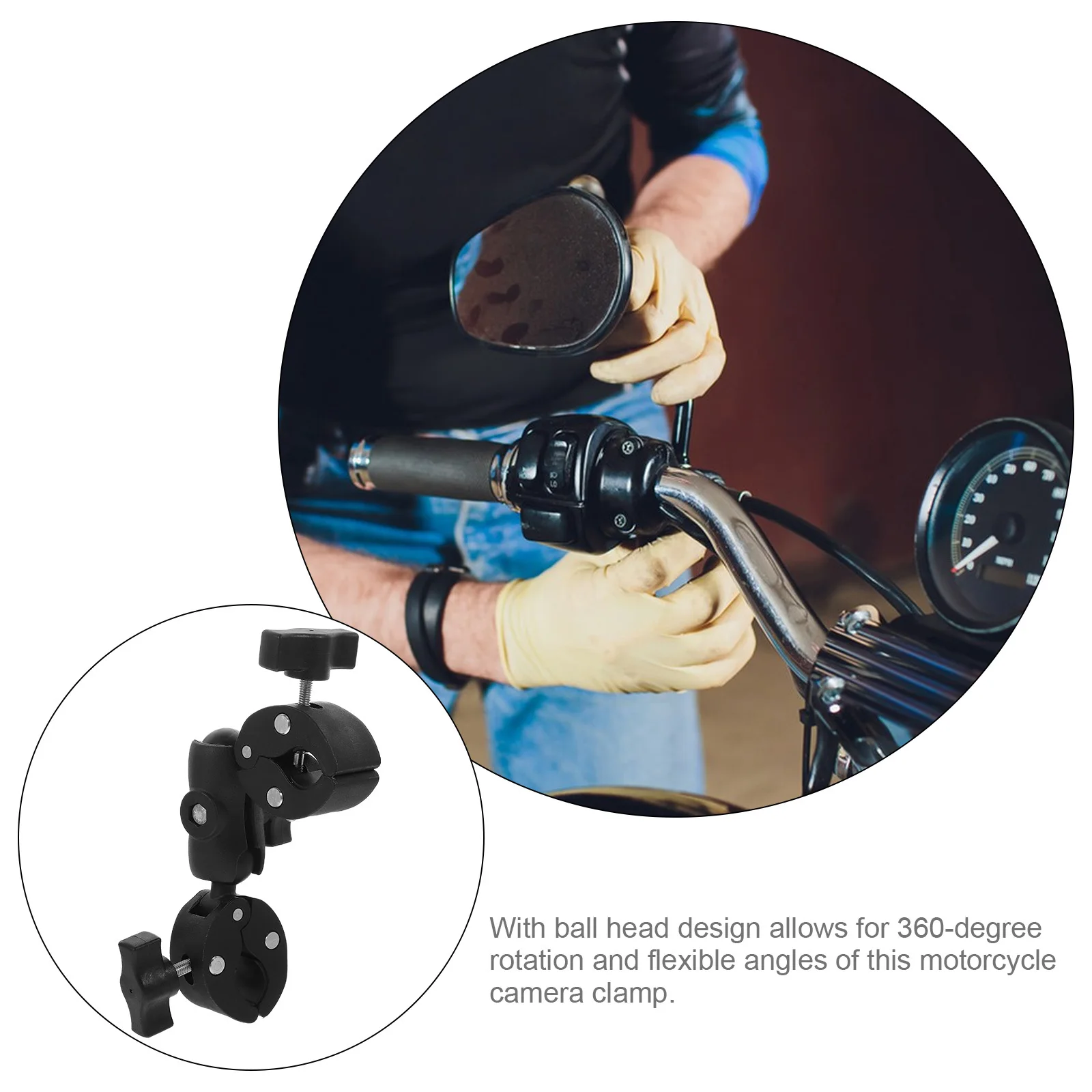 

Ball Head Car Phone Holder Motorbike Plastic Motorcycle Camera Mount Action Mounts
