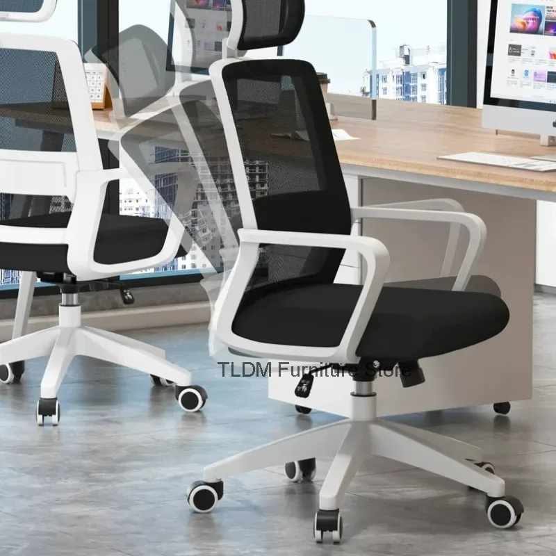 with Adjustable Office Swivel Integrated Mesh Height Armrests Back Padded Seat Mechanism Chair Computer Breathable Desk Chair
