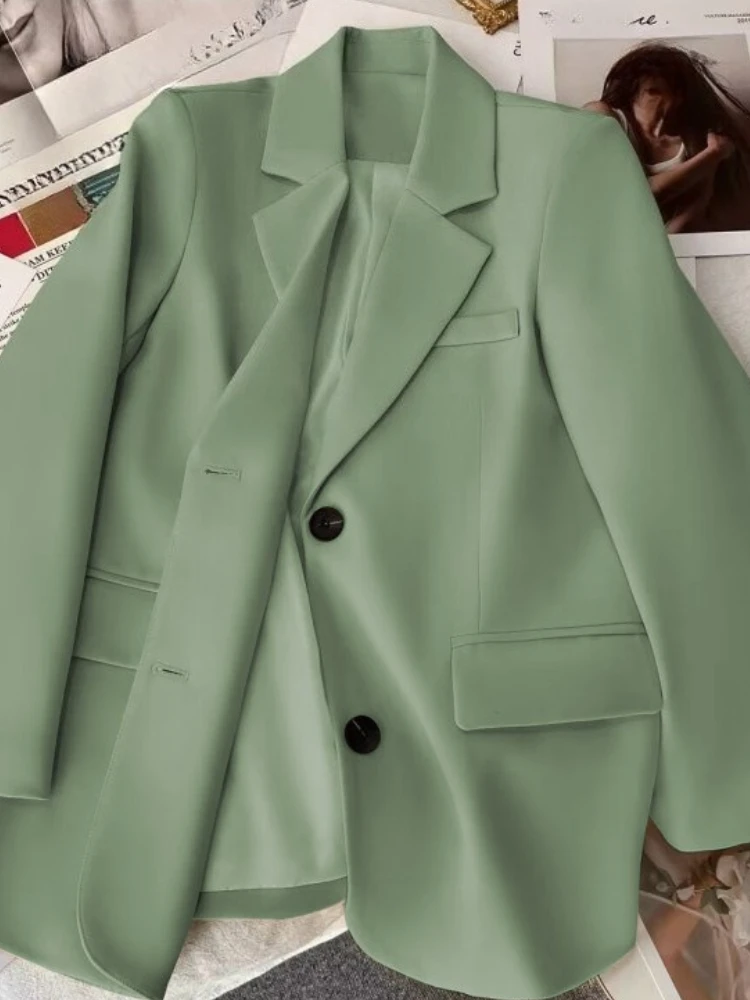 ربيع الخريف موضة جديدة بلون المرأة بدلة صغيرة عادية فضفاض مزاجه التخسيس المرأة البدلة معطف الملابس #4