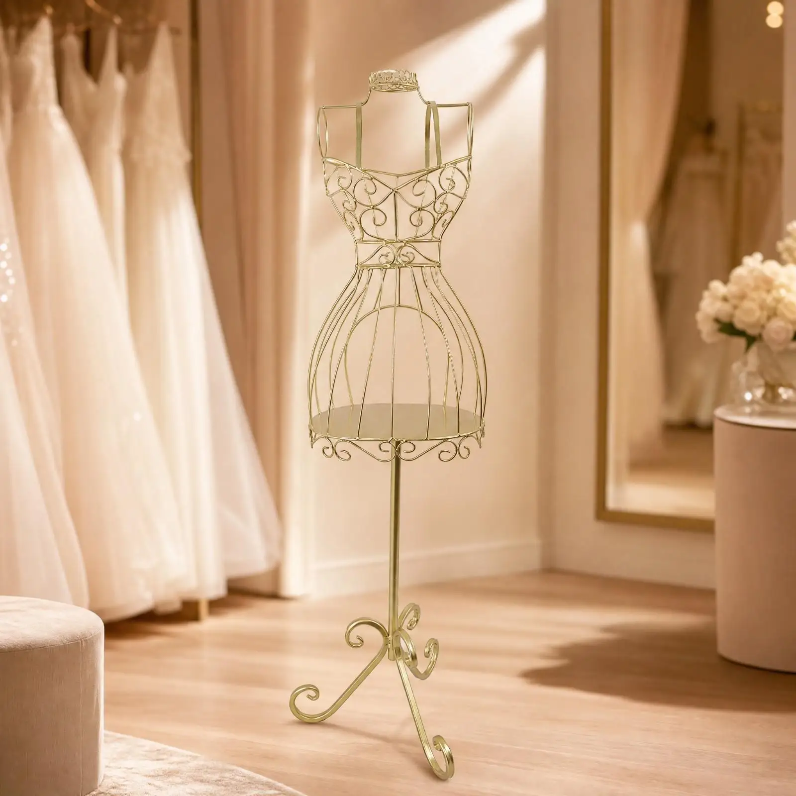 Decorative Kids Clothing Display Form with Three Legged Base for Retail Showcase