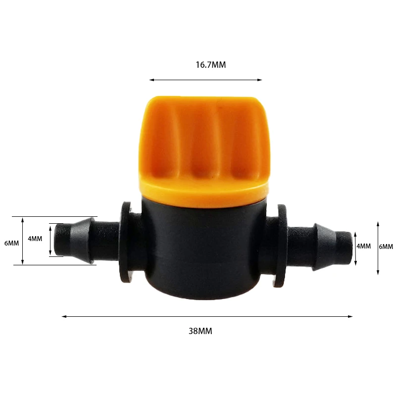 

Barbed Adapter Ball Valve 1/4" Pipe 4/7MM Hose Swtich Controller Agriculture Micro Drip Irrigation Watering System Fittings