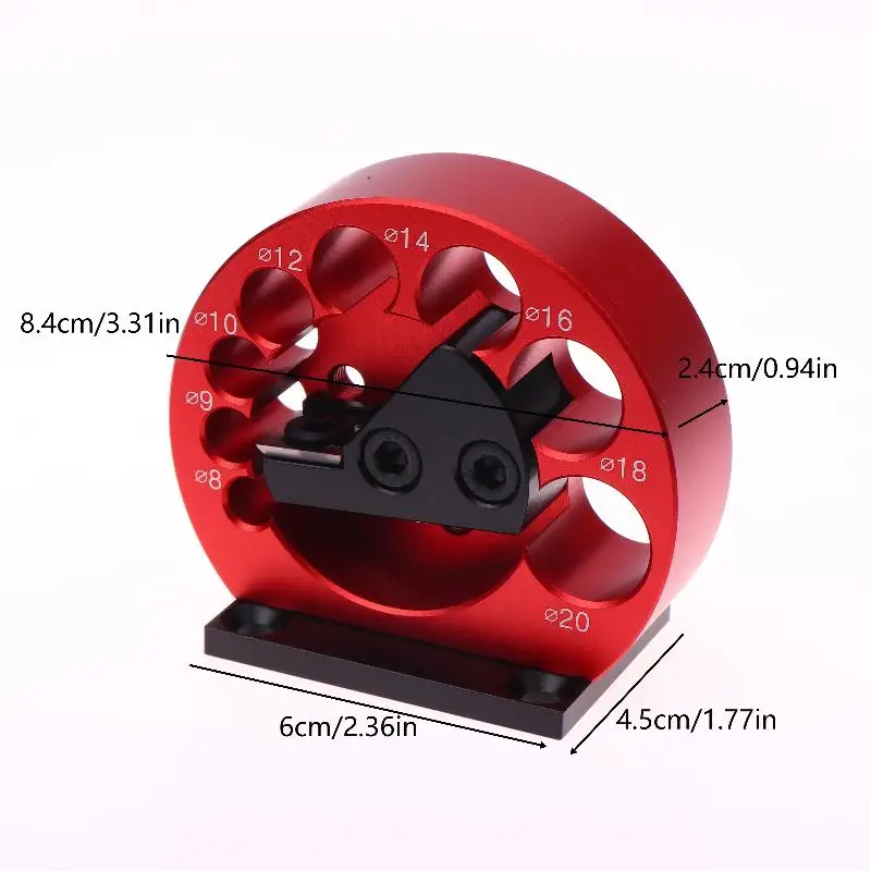 Kit de plantilla para hacer pasadores de 8 agujeros, taladro eléctrico para carpintería de 8mm-20mm, herramienta auxiliar de varilla redonda, 1 Uds.