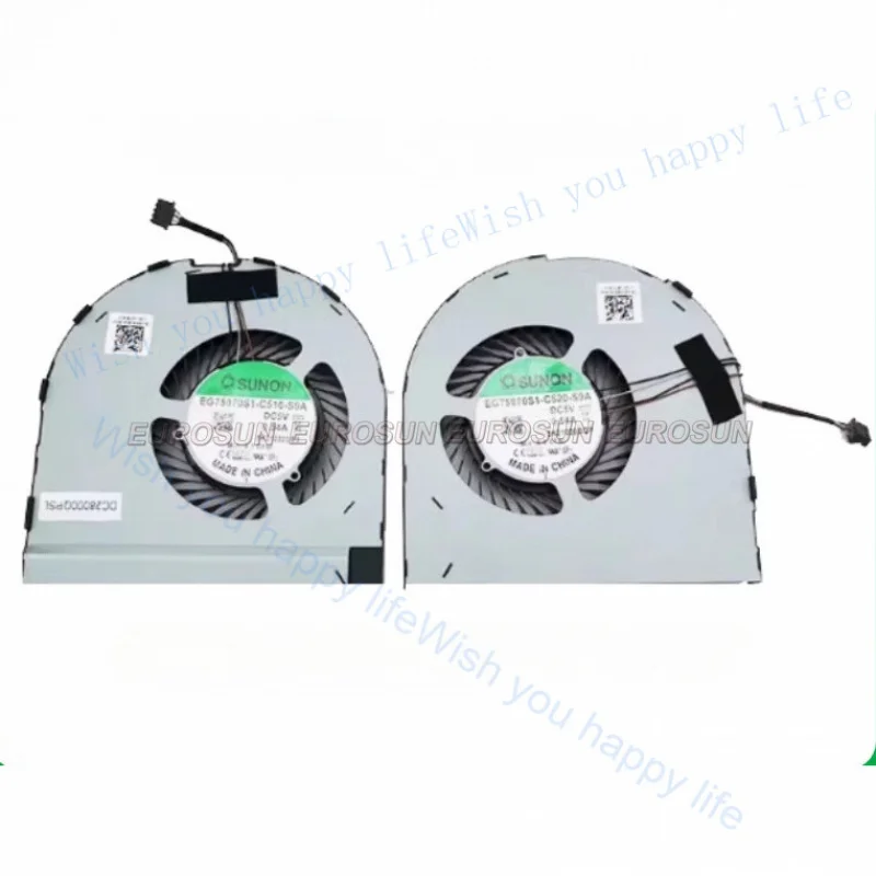 LL New For DELL Precsion 7550 7560 M7550 M7560 CPU+GPU Cooling Fan 08KNVX 0X2HK8