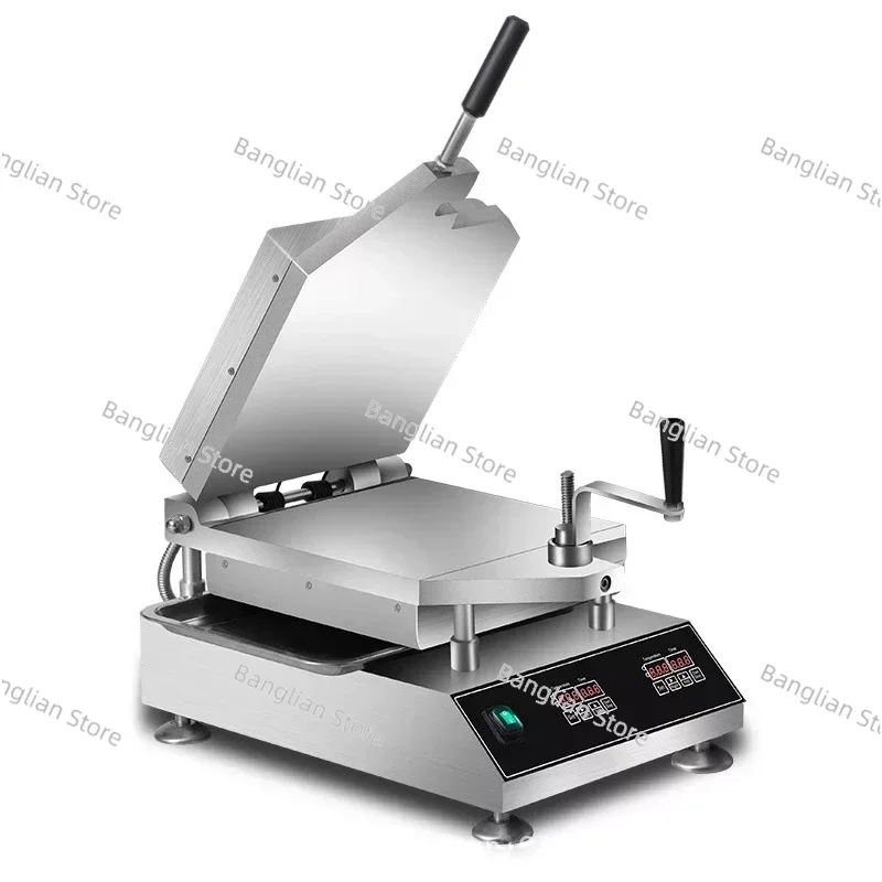 

Thermal Oil Pressing Machine Seafood Crepes Pizza Maker Squid Non-stick Thin Cake Pressing Machine Fossil Cake Machine 220V