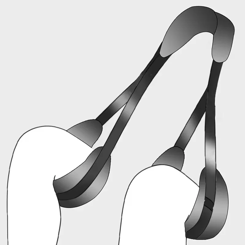 دعائم SM قابلة للتعديل: أربطة أرجل مثيرة للأزواج - لون خالص، قابلة للغسل يدويًا، بدون وسادة صدر، مبتكرة للبالغين #4