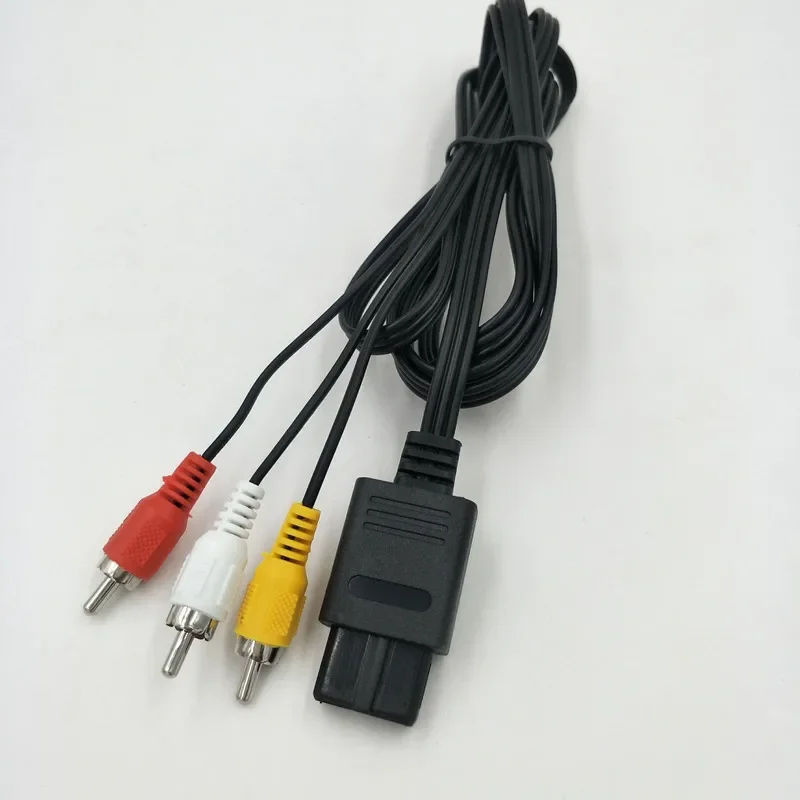 Новый N64 SNES Gamecube 6 футов RCA AV TV аудио-видео стерео кабель шнур для Nintendo 64 изысканный дизайн прочный