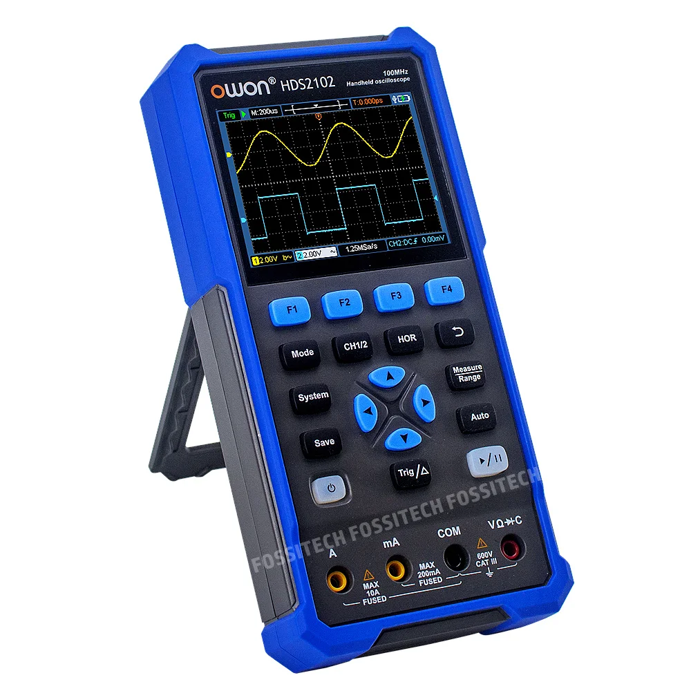 OWON 3-in-1 Handheld Oscilloscope with Multimeter Waveform Generator Function HDS242 HDS242S HDS272 HDS272S HDS2102 HDS2102S