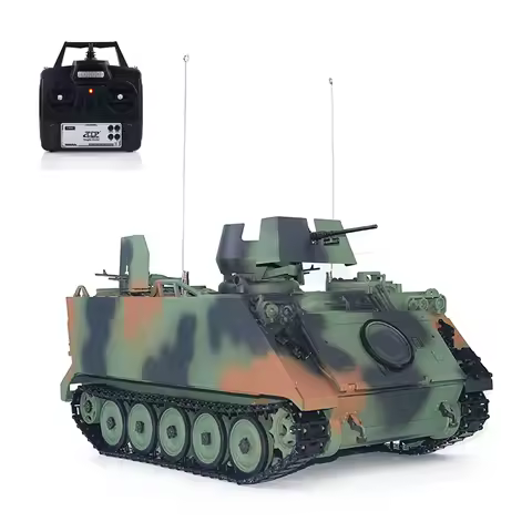 TD RC Tank 1/16 M2412-B M113A1 ACAV 360 Turret Rotation Infrared Metal Wheels Gearbox Smoke Unit Radio Control Military Panzer
