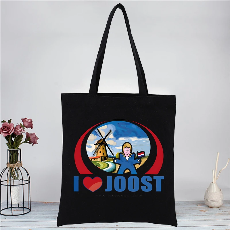 Joost Klein Shopping Bag Graphic Tote Harajuku Women Canvas Shoulder Bag Female Ulzzang Eco Large-Capacity