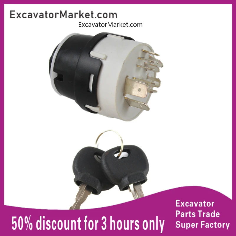 

Key Ignition Switch For Jcb Jcb200 Jcb220 8055 8018 8014 8027z Start Switch 9pins/10pins Ignition Switch 701/80184 701/45500