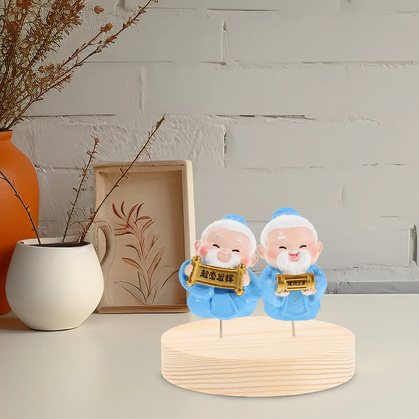 Crochet Display Holder Stand Needle Holder Wooden Base for Handmade Action Figures Display Storage Rack Shop Supplies